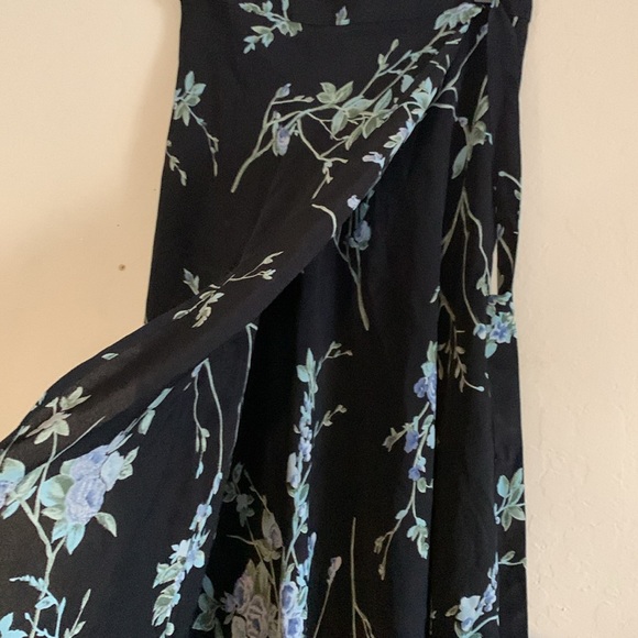 Reformation Black Floral Midi Skirt - Picture 5 of 7